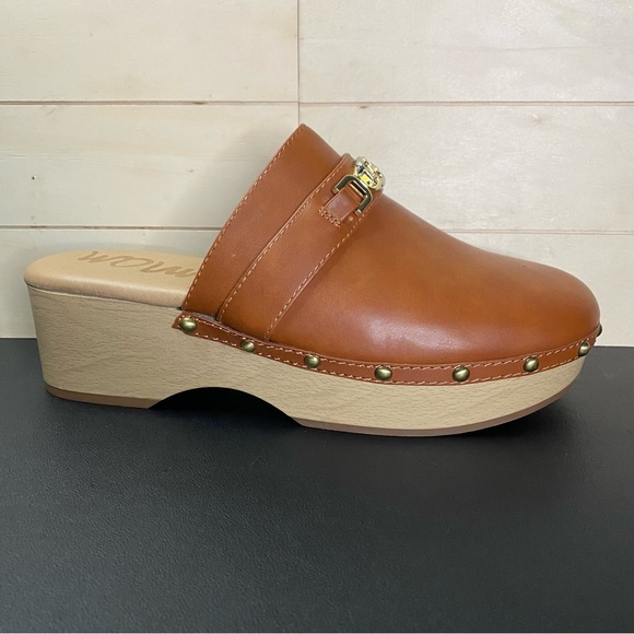 Sam Edelman Kaye Platform Clogs Women's Size 11 Shoes M Slip-On Mules Brown - Picture 1 of 11
